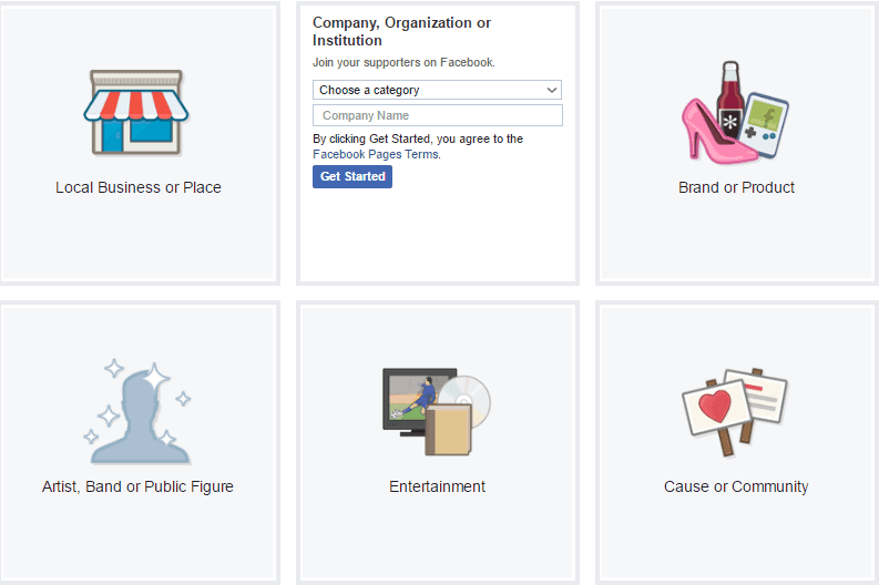 Create Facebook Page