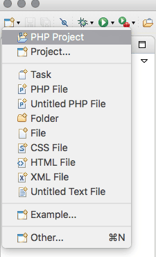 Create a new PHP project