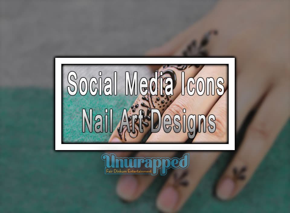 Social Media Icons Nail Art Designs