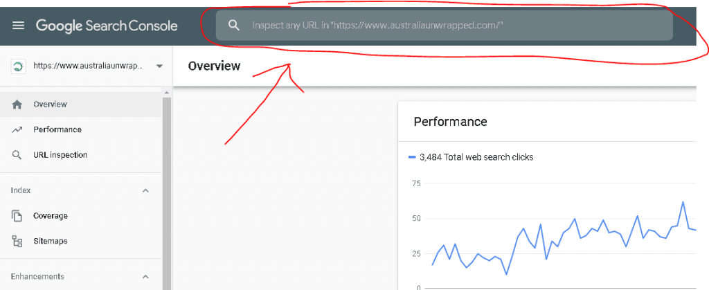 submit a url to google for indexing