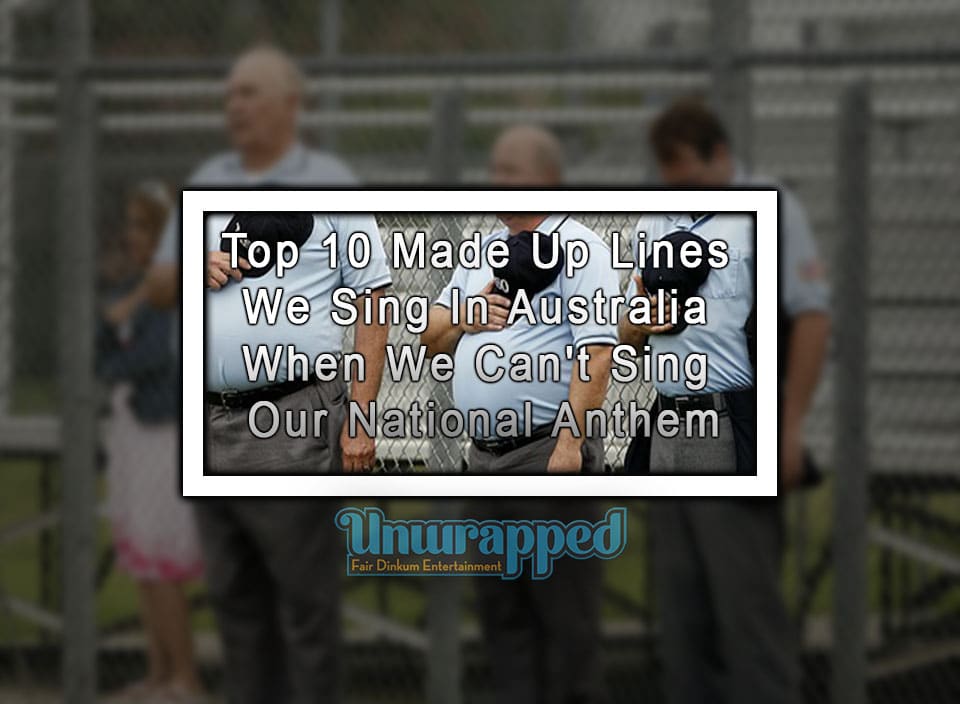 Singing The Wrong Lines Of The Australian National Anthem