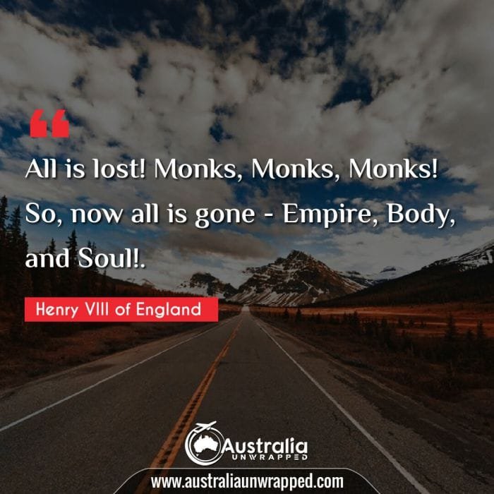 All is lost! Monks, Monks, Monks! So, now all is gone - Empire, Body, and Soul!.