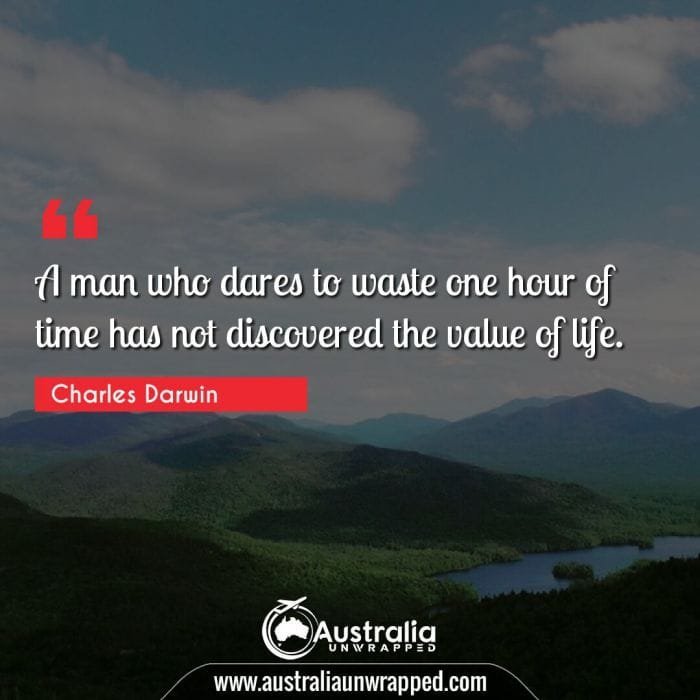 A man who dares to waste one hour of time has not discovered the value of life.