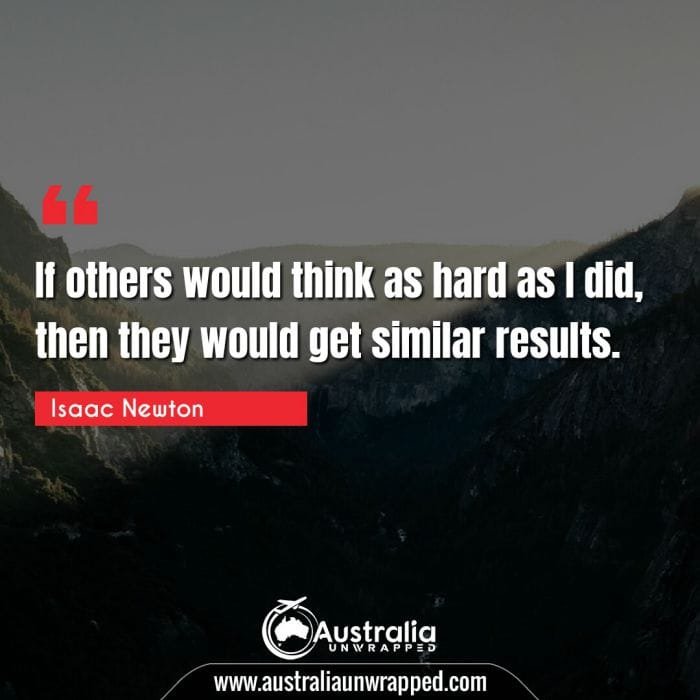 If others would think as hard as I did, then they would get similar results.

