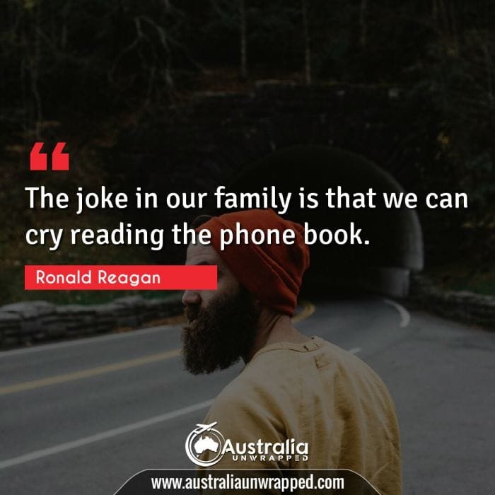The joke in our family is that we can cry reading the phone book.