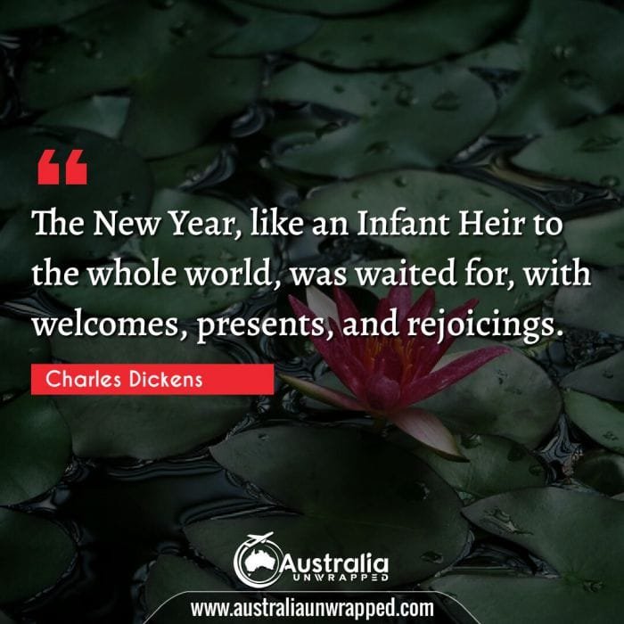The New Year, like an Infant Heir to the whole world, was waited for, with welcomes, presents, and rejoicings.