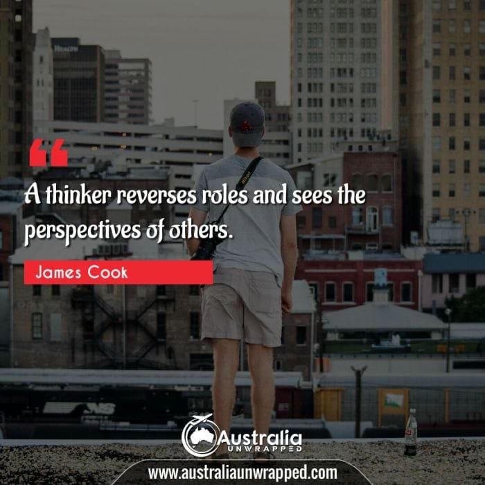 A thinker reverses roles and sees the perspectives of others.