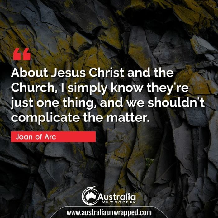 About Jesus Christ and the Church, I simply know they're just one thing, and we shouldn't complicate the matter.