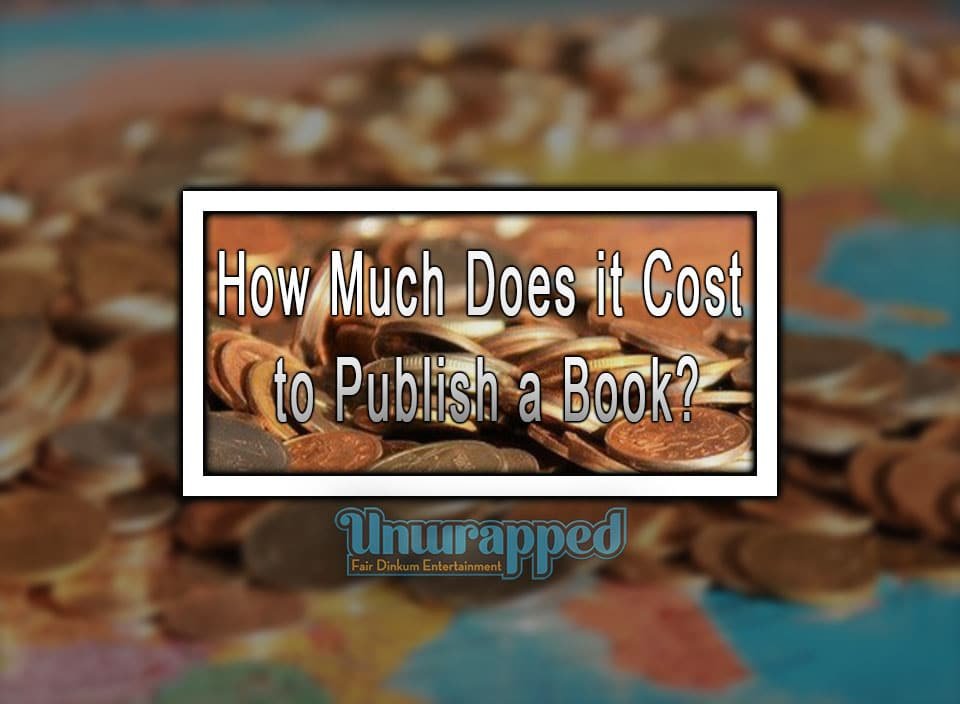 How Much Does it Cost to Publish a Book?