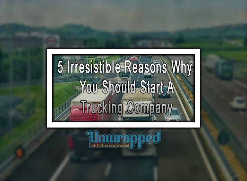 5 Irresistible Reasons Why You Should Start A Trucking Company