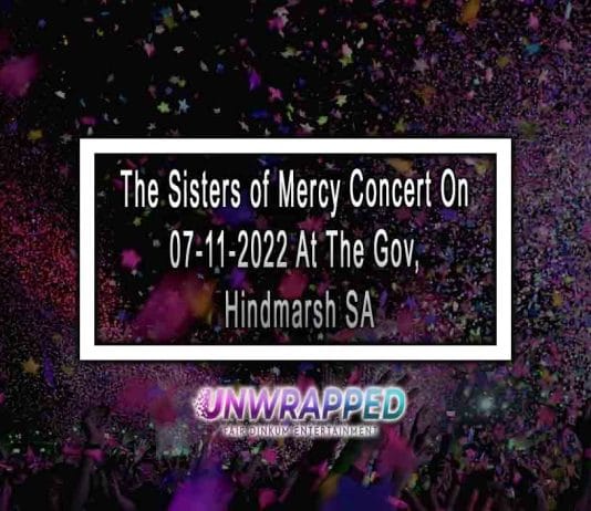 The Sisters of Mercy Concert On 07-11-2022 At The Gov, Hindmarsh SA