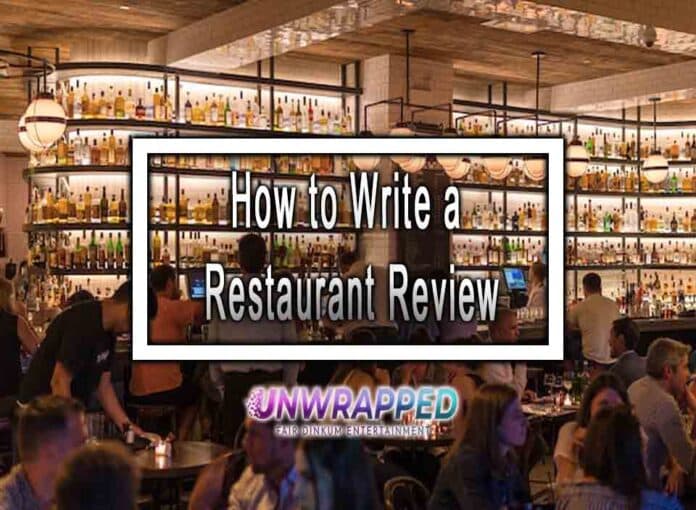 Tips for Writing a Restaurant Review