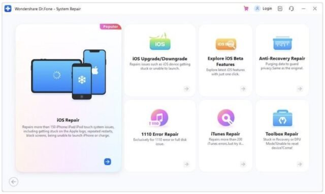 ios repair with drfone