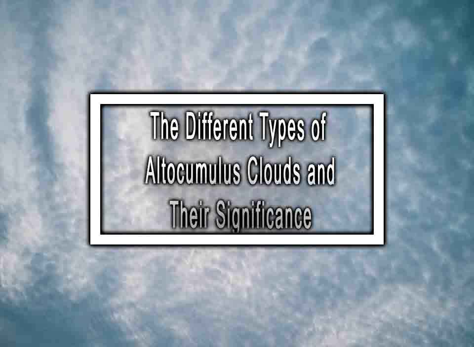 The Different Types of Altocumulus Clouds and Their Significance