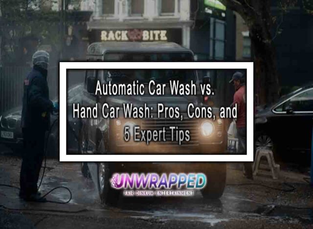 Detailed Car Wash Vs Hand Wash, Scene Digital Art Detailed Car Wash Vs Hand Wash, Scene Digital Art